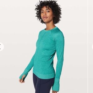 Lululemon restless pullover eucalyptus color